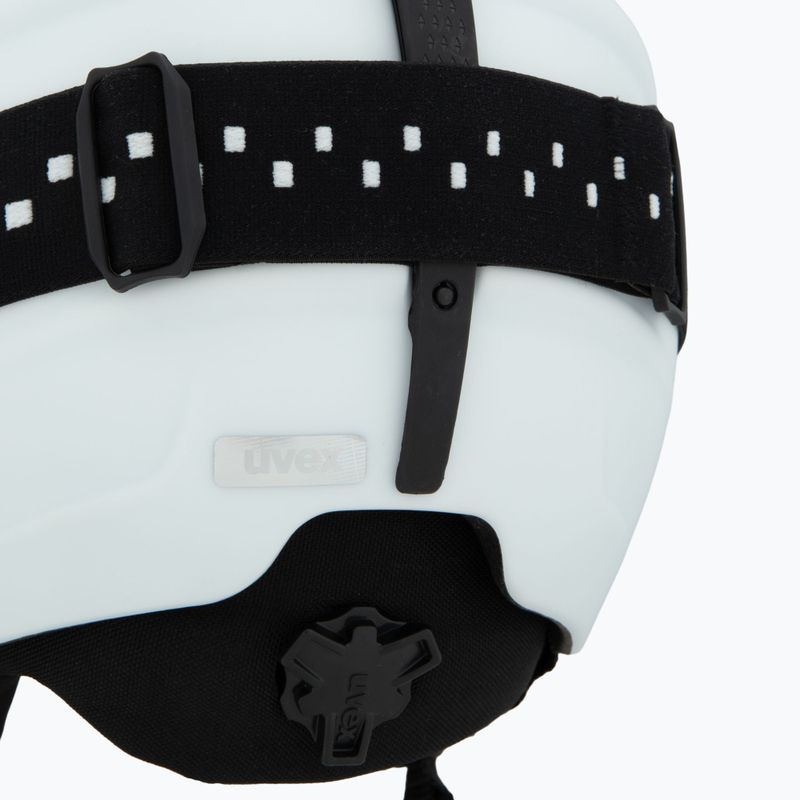 Cască de schi pentru copii UVEX Viti Set + ochelari Speedy Pro white matt/mirror silver/green/clear 8