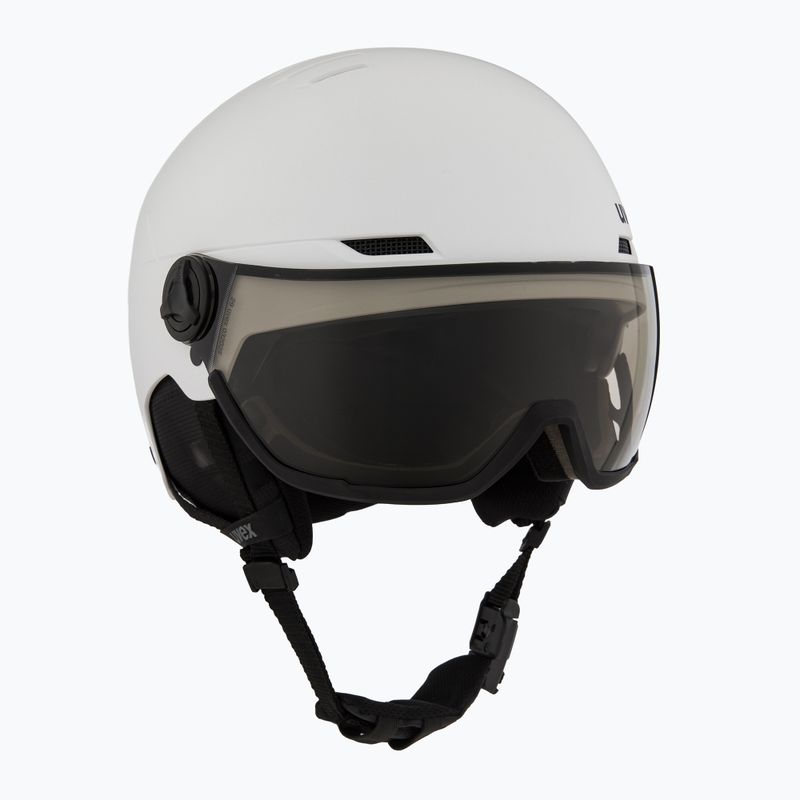 Cască de schi UVEX Wanted Visor Pro V white matt