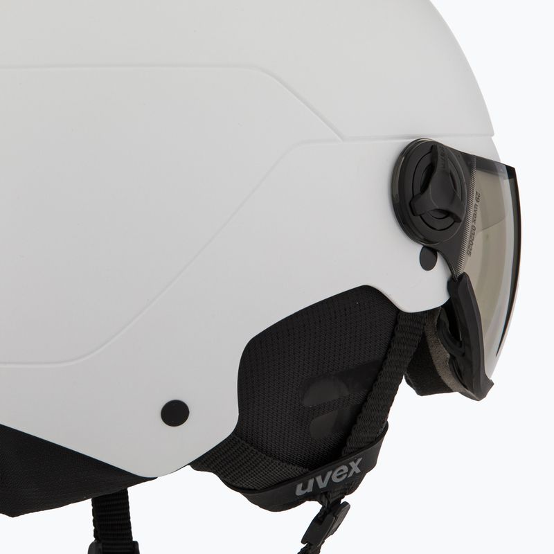 Cască de schi UVEX Wanted Visor Pro V white matt 8