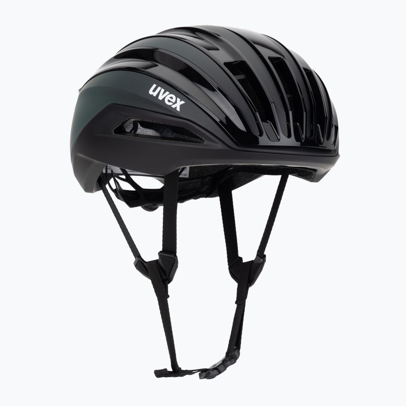Cască de bicicletă UVEX Surge Aero MIPS black/sage green matt