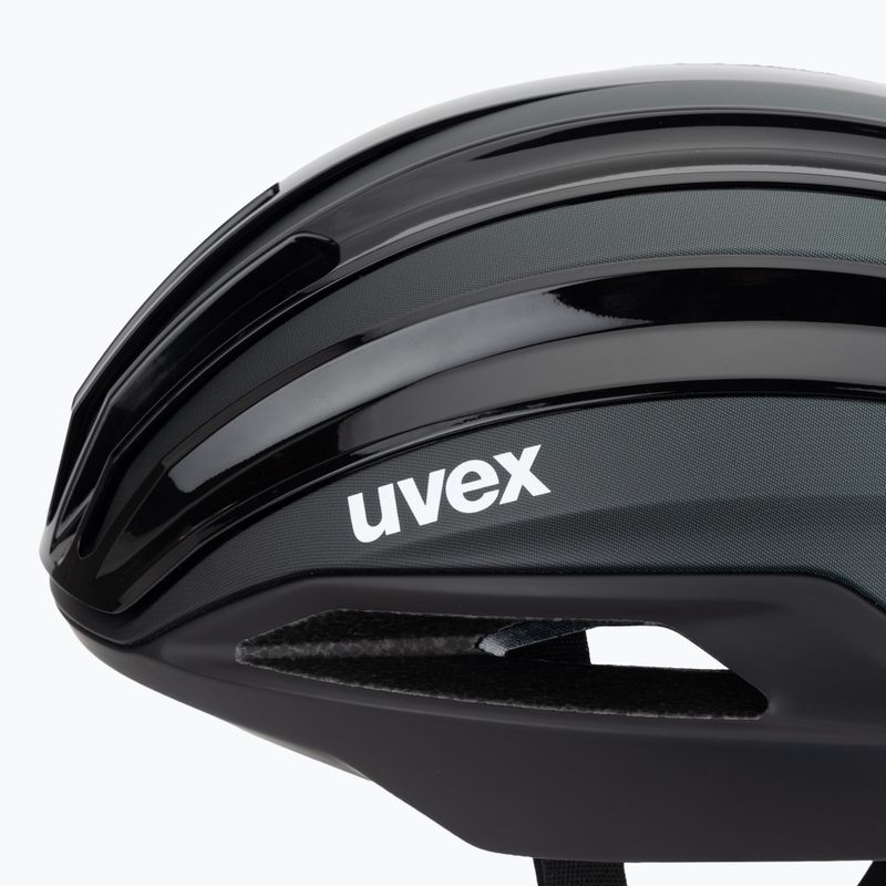 Cască de bicicletă UVEX Surge Aero MIPS black/sage green matt 7