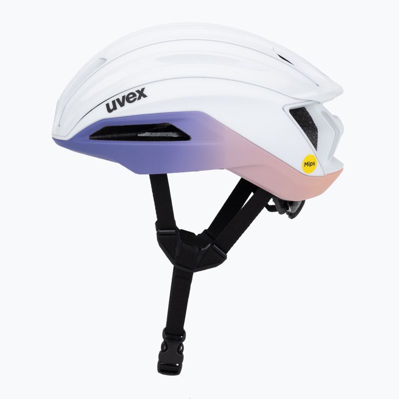 Cască de bicicletă UVEX Surge Aero MIPS white/lilac apricot matt 3