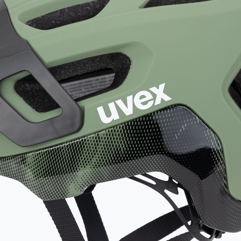 Cască de bicicletă UVEX React MIPS moss green/black matt 7