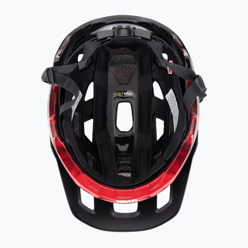 Cască de bicicletă UVEX React MIPS black/ruby red matt 5