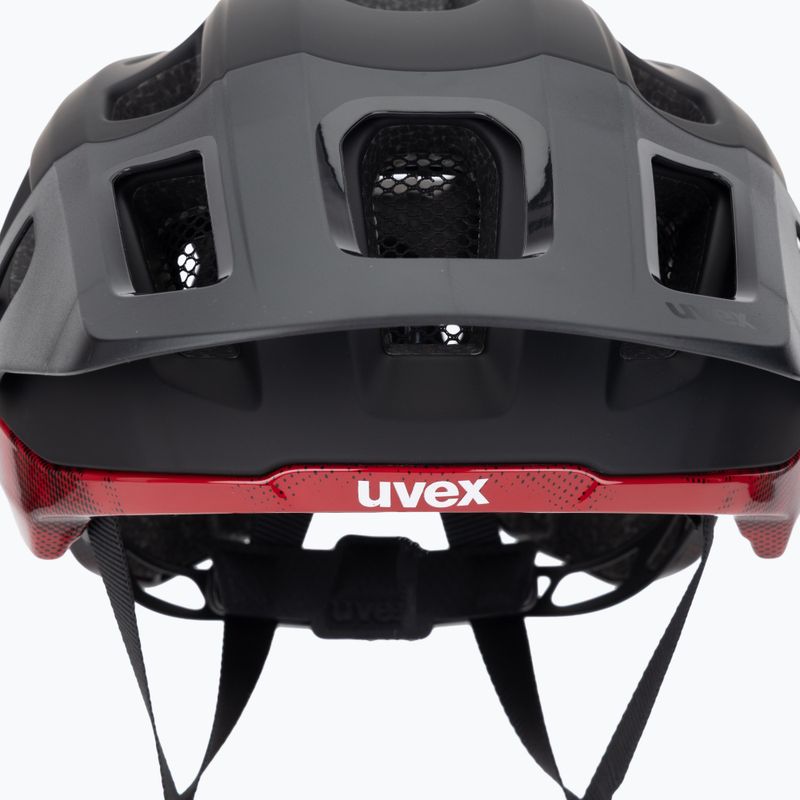 Cască de bicicletă UVEX React MIPS black/ruby red matt 7