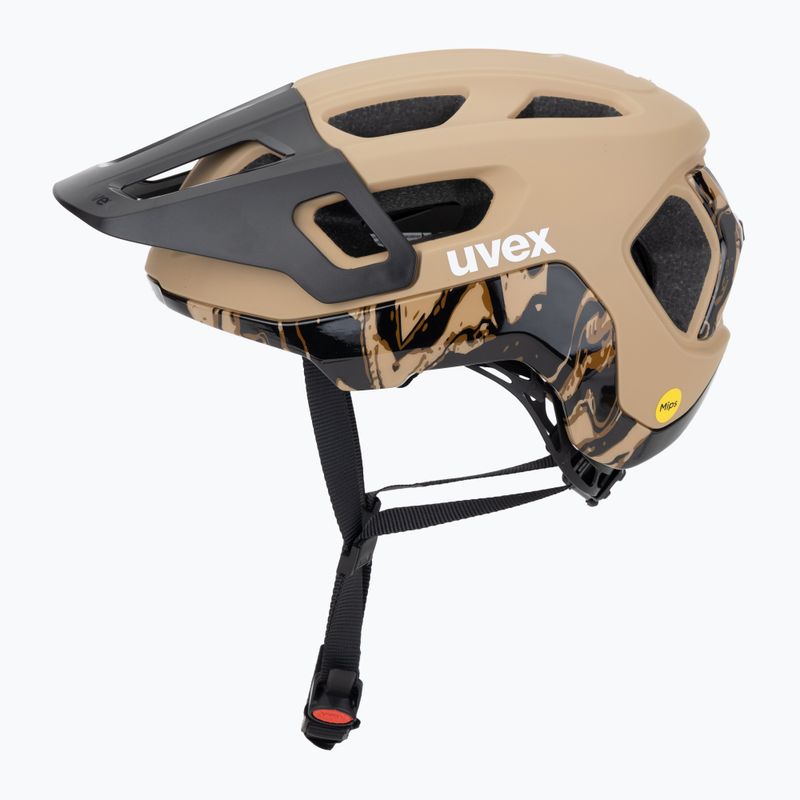 Cască de bicicletă UVEX React MIPS desert/black matt 3
