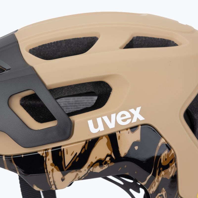 Cască de bicicletă UVEX React MIPS desert/black matt 7