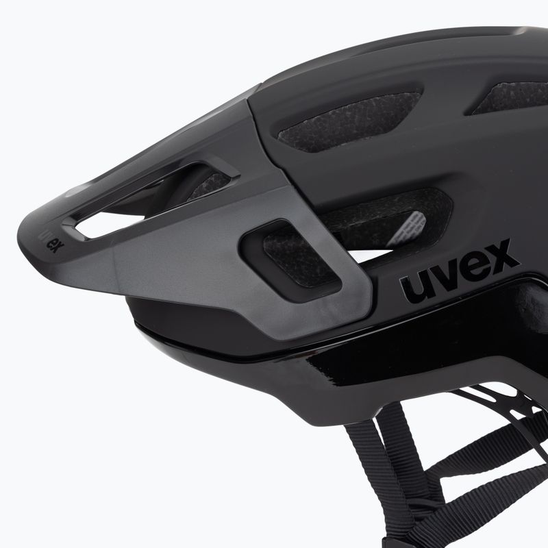Cască de bicicletă UVEX React black matte 7