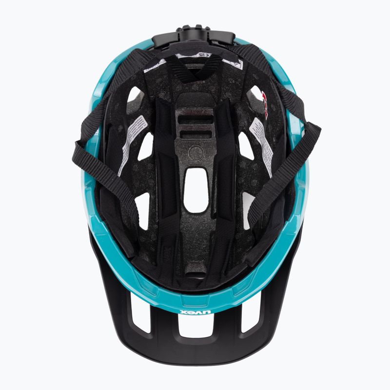 Cască de bicicletă UVEX React black/teal matt 5
