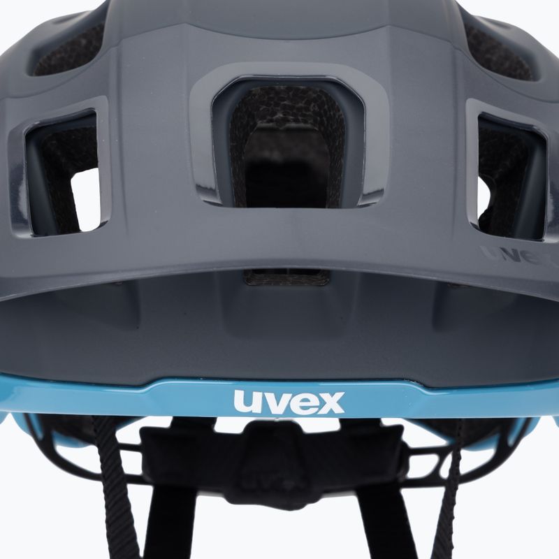 Cască de bicicletă UVEX React deep space/azure matt 7