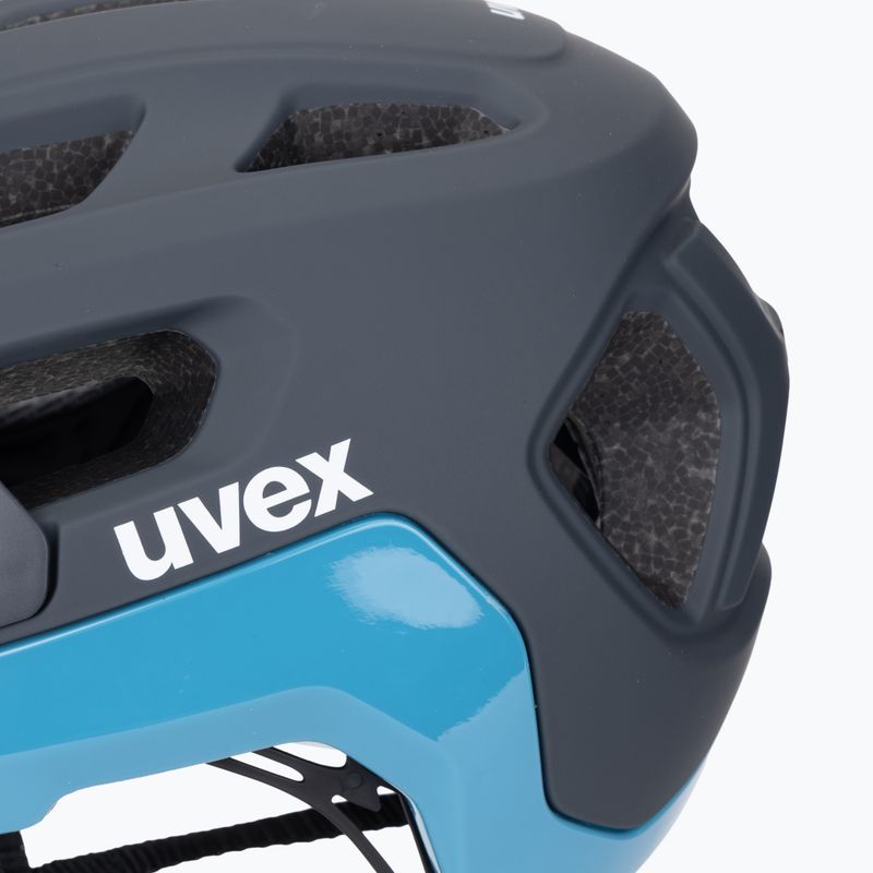 Cască de bicicletă UVEX React deep space/azure matt 8