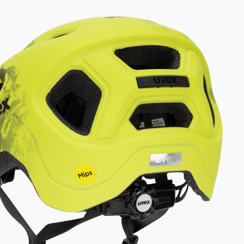 Cască de bicicletă pentru copii UVEX React MIPS Jr lime/black 8