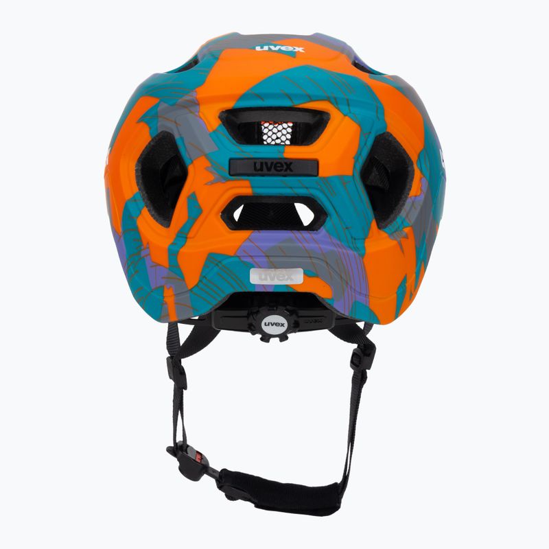 Cască de ciclism pentru copii UVEX React Jr papaya camo matt 4