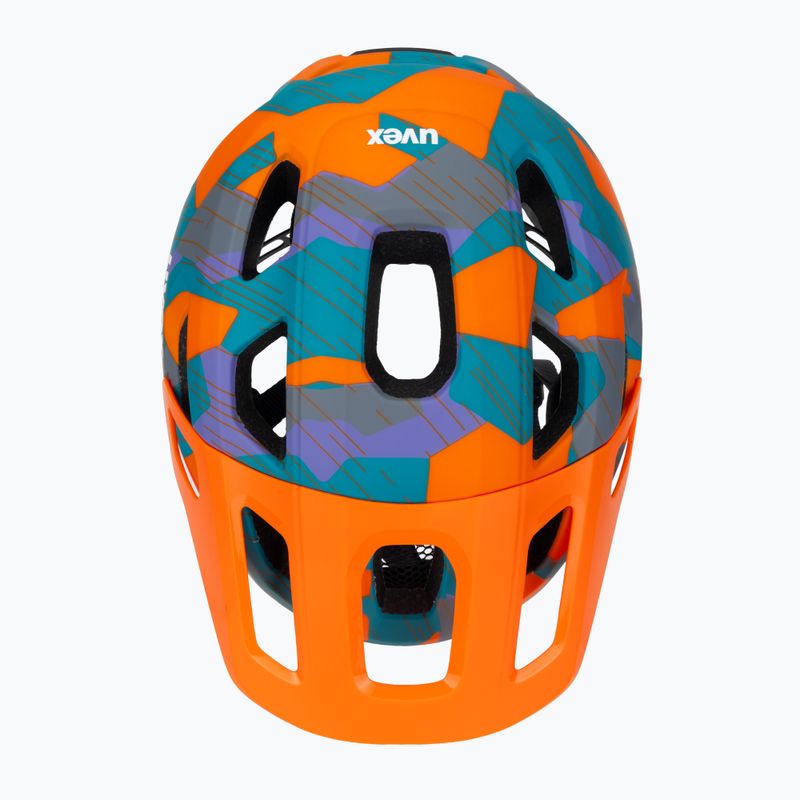 Cască de ciclism pentru copii UVEX React Jr papaya camo matt 6