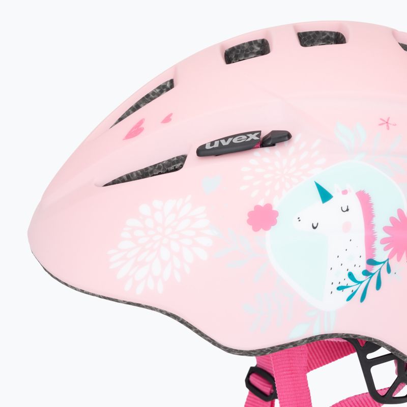 Cască de bicicletă pentru copii UVEX Kid 2 CC pink unicorn matt 7