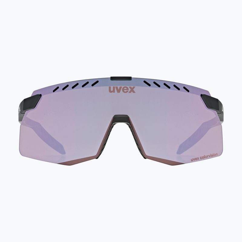 Ochelari de soare UVEX Pace Stage Small CV black matt/mirror pink 2