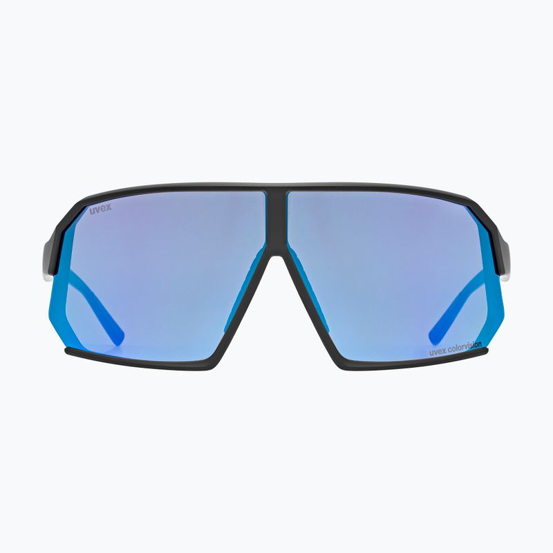 Ochelari de soare UVEX Sportstyle 237 CV black matt/mirror blue 2
