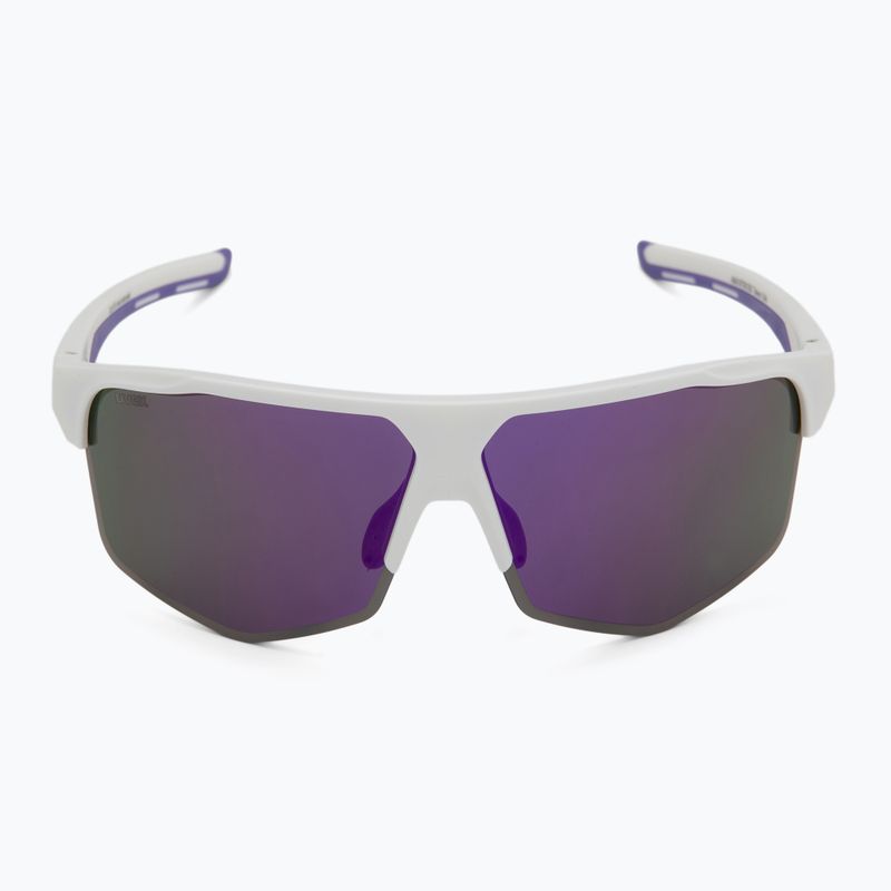 Ochelari de soare UVEX Axos Set white matt/mirror purple/clear 4