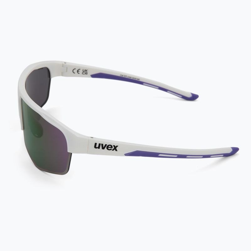 Ochelari de soare UVEX Axos Set white matt/mirror purple/clear 5