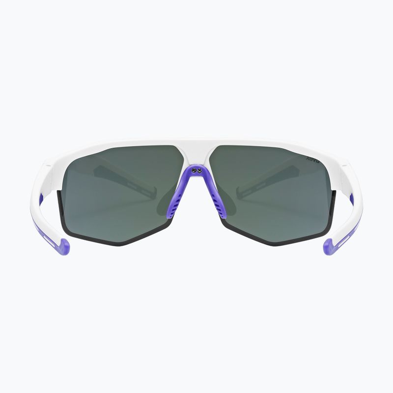 Ochelari de soare UVEX Axos Set white matt/mirror purple/clear 4
