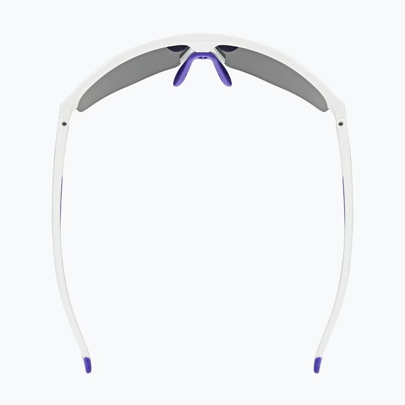 Ochelari de soare UVEX Axos Set white matt/mirror purple/clear 5