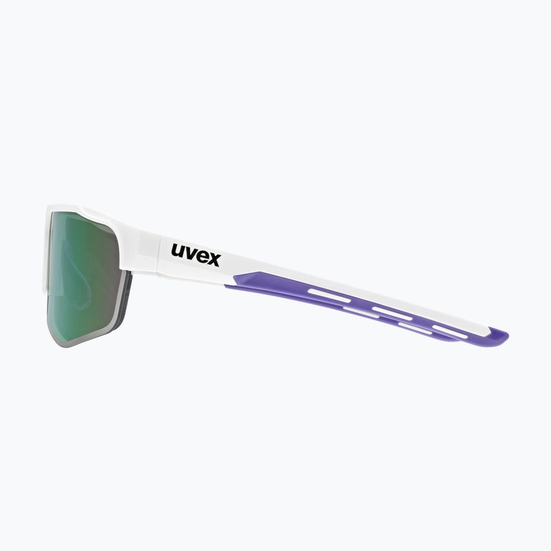 Ochelari de soare UVEX Axos Set white matt/mirror purple/clear 6