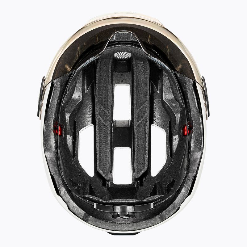 Cască de bicicletă UVEX Stride Visor white matt/litemirror silver 7
