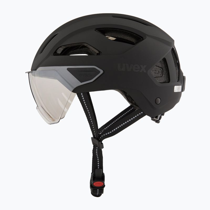 Cască de bicicletă UVEX Stride Visor black matt/litemirror silver 3