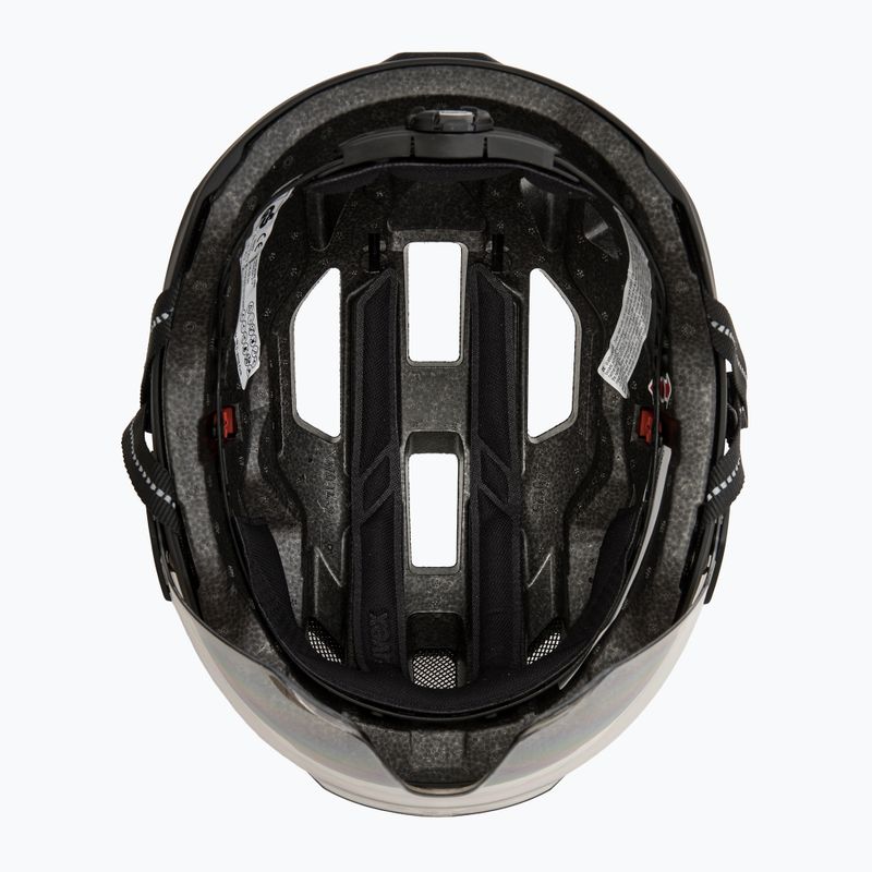 Cască de bicicletă UVEX Stride Visor black matt/litemirror silver 5