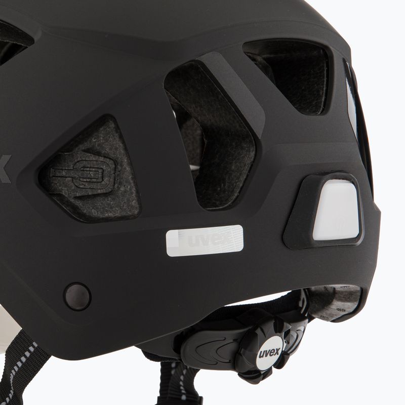 Cască de bicicletă UVEX Stride Visor black matt/litemirror silver 7