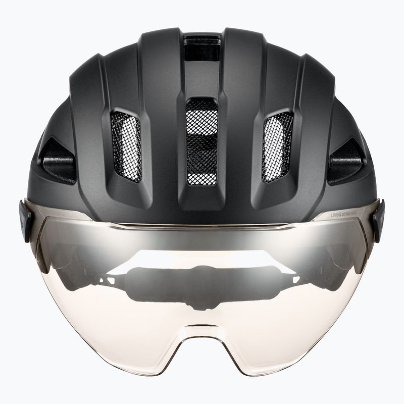 Cască de bicicletă UVEX Stride Visor black matt/litemirror silver 2