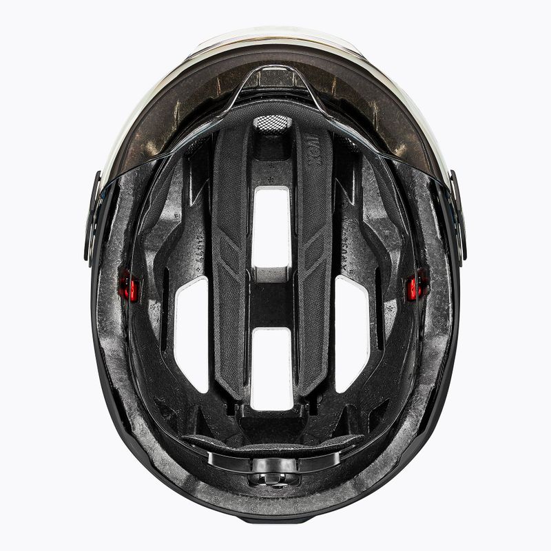 Cască de bicicletă UVEX Stride Visor black matt/litemirror silver 7
