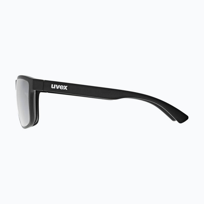 Ochelari de soare pentru copii UVEX Rookie Jr black matt/mirror silver 5
