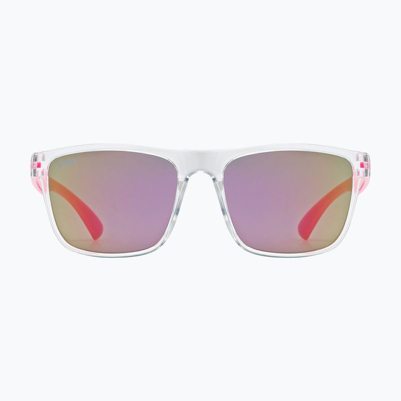 Ochelari de soare pentru copii UVEX Rookie Jr clear pink/mirror pink 2
