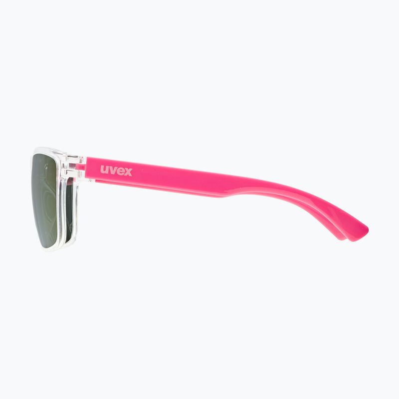 Ochelari de soare pentru copii UVEX Rookie Jr clear pink/mirror pink 5