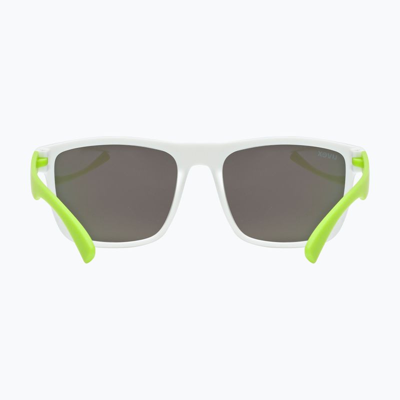 Ochelari de soare pentru copii UVEX Rookie Jr white lime m./mirror green 2