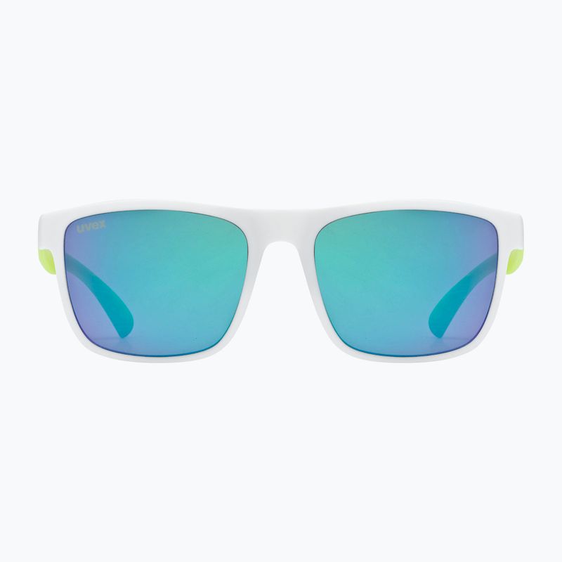 Ochelari de soare pentru copii UVEX Rookie Jr white lime m./mirror green 3