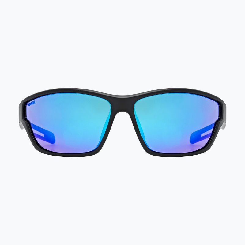 Ochelari de soare UVEX Sportstyle 806 black matt/mirror blue 2