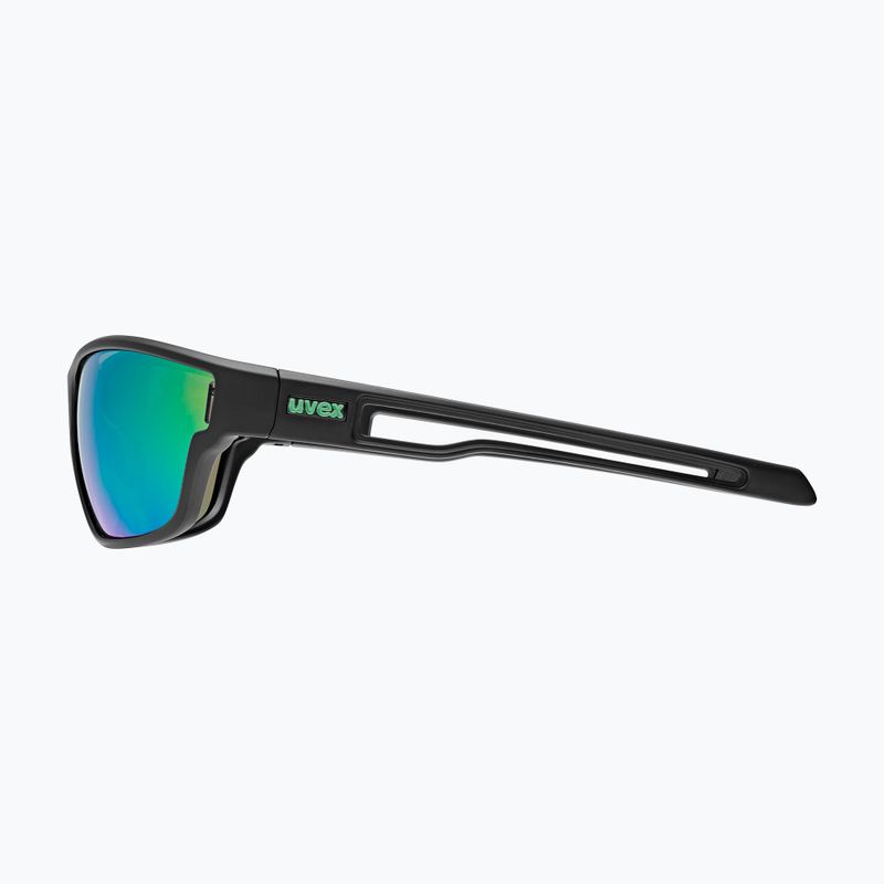 Ochelari de soare UVEX Sportstyle 806 black matte/mirror green 2