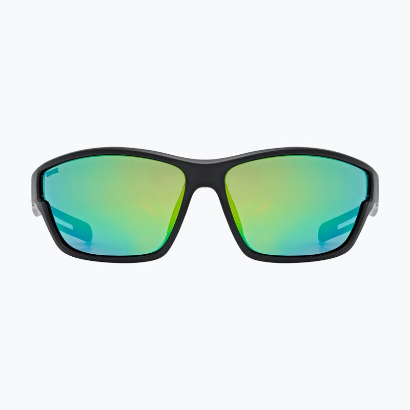 Ochelari de soare UVEX Sportstyle 806 black matte/mirror green 3