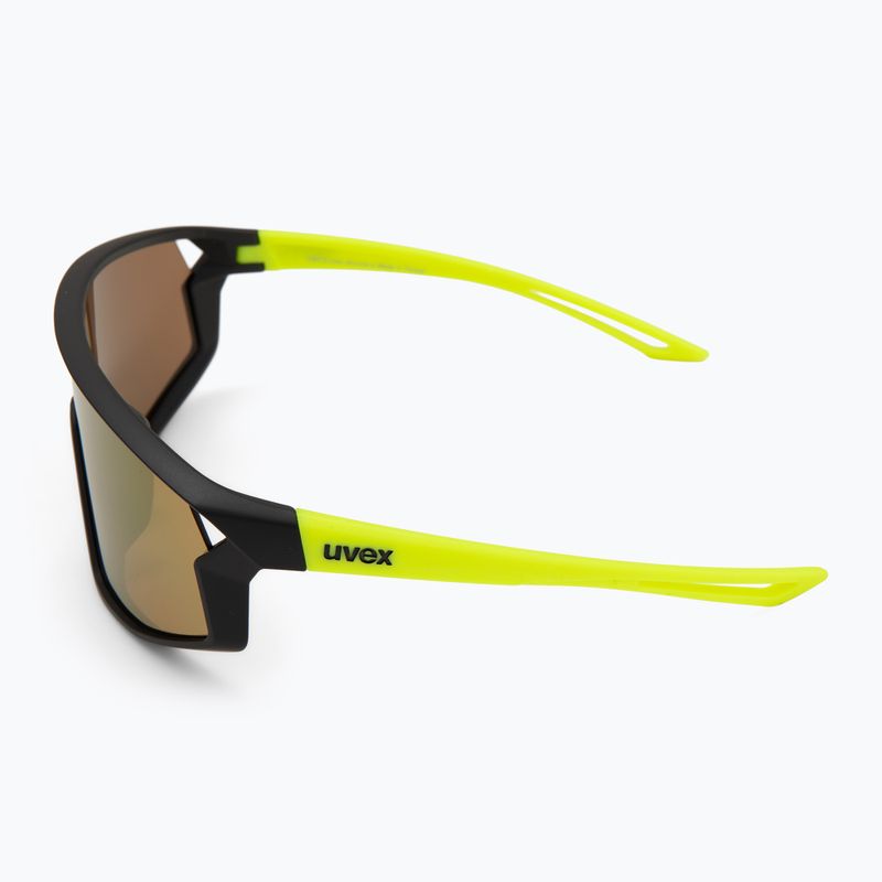 Ochelari de soare pentru copii UVEX Skyryse Jr black/yellow matt/mirror yellow 4