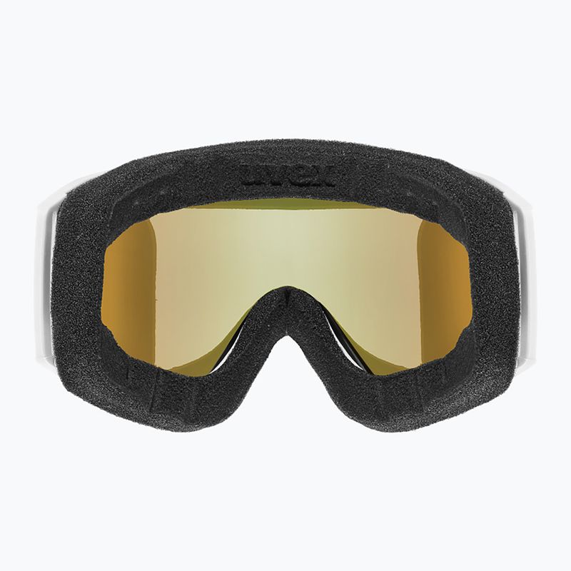 Ochelari de schi UVEX Blast FM S2 white matt/mirror green 3