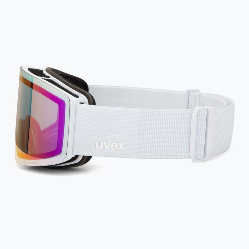 Ochelari de schi UVEX Provoqe V white matt/vario pink mirror 4