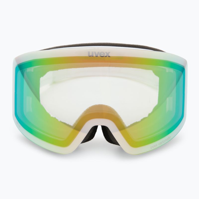 Ochelari de schi UVEX Provoqe V white matt/vario green mirror 2