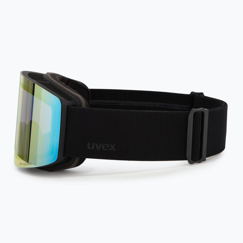 Ochelari de schi UVEX Provoqe V black matt/vario rainbow mirror 4
