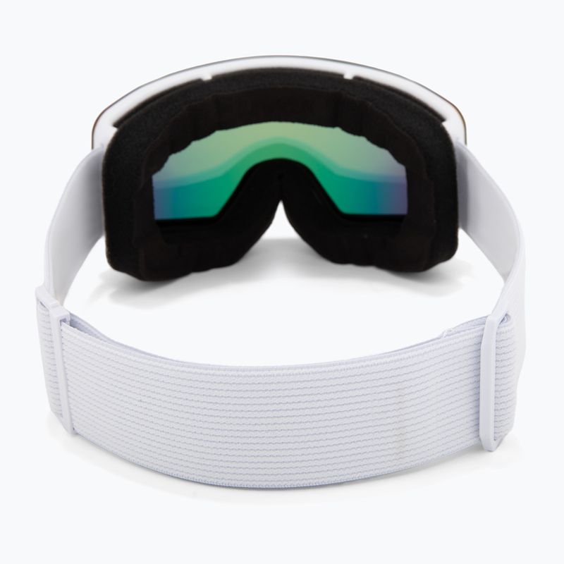 Ochelari de schi pentru copii UVEX Pwdr FM white matt/mirror rainbow/green/clear 3