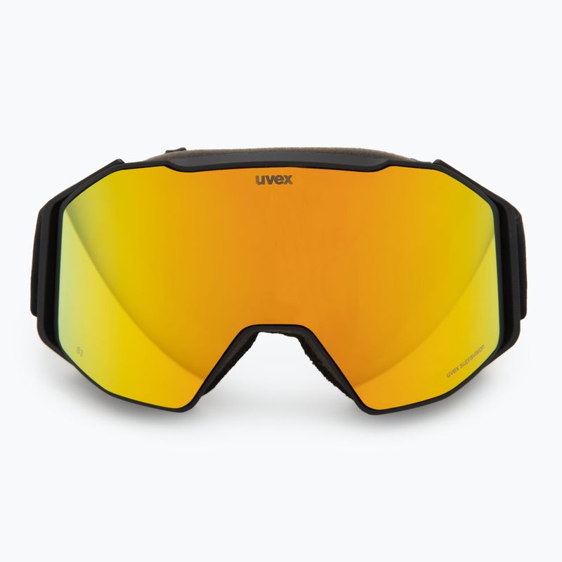 Ochelari de schi UVEX Gravity FM black matt/mirror yellow/orange/clear 2
