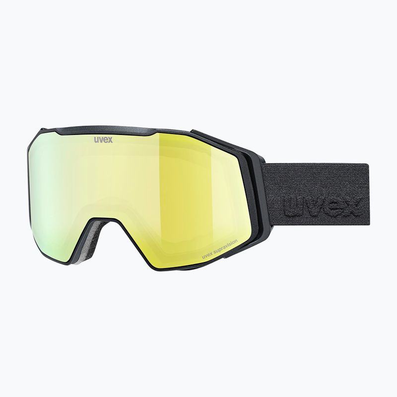 Ochelari de schi UVEX Gravity FM black matt/mirror yellow/orange/clear