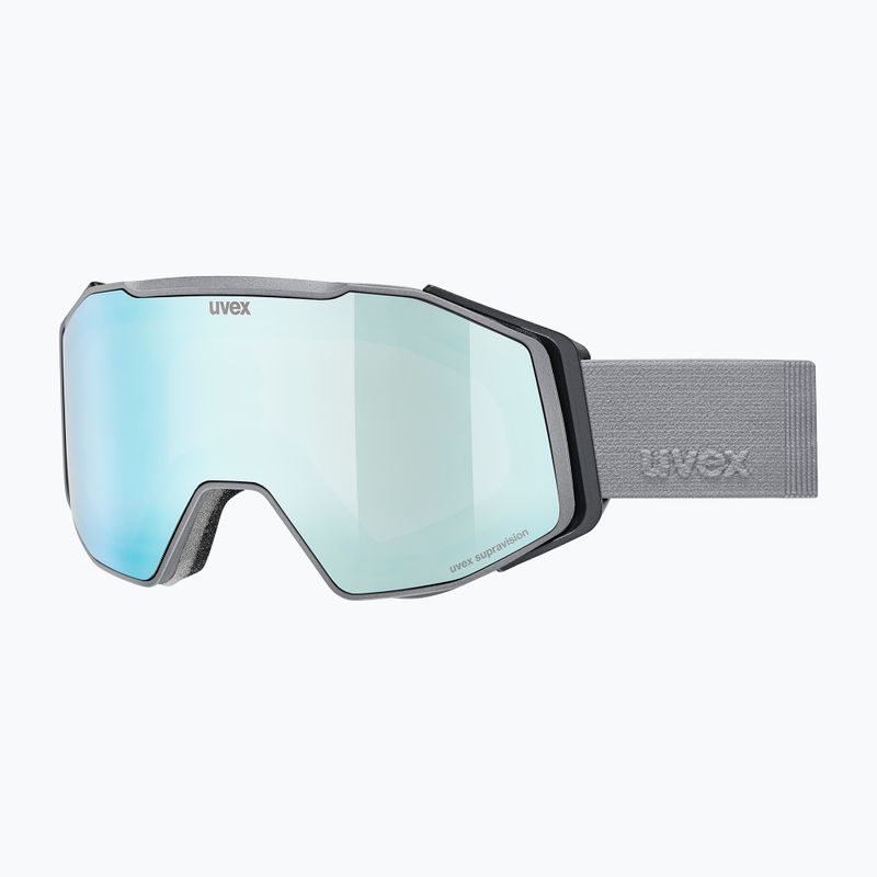 Ochelari de schi UVEX Gravity FM rhino matt/mirror ice/green/clear