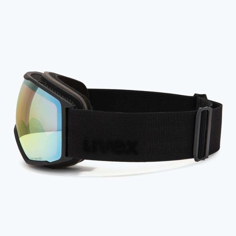 Ochelari de schi UVEX Victorious V black matt/vario rainbow mirror 4